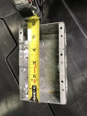 6x4" High Voltage Pre-Ganged Masonry Box