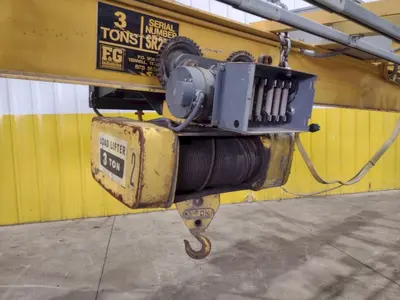 3 TON X 17’ F&G / LOAD LIFTER UNDER-SLUNG POWERED CRANE: STOCK #22971