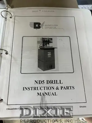 USED BAUM ND5 5-HOLE DRILL