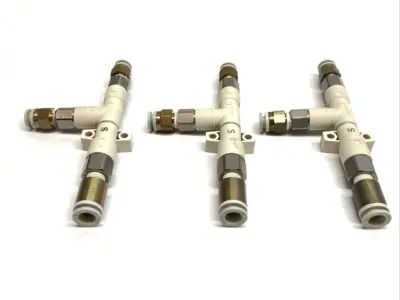 Used SMC Vacuum Ejector FNIP LOT OF 3 Vacuum Pumps Michigan US | Maverick Industrial Sales #1392289