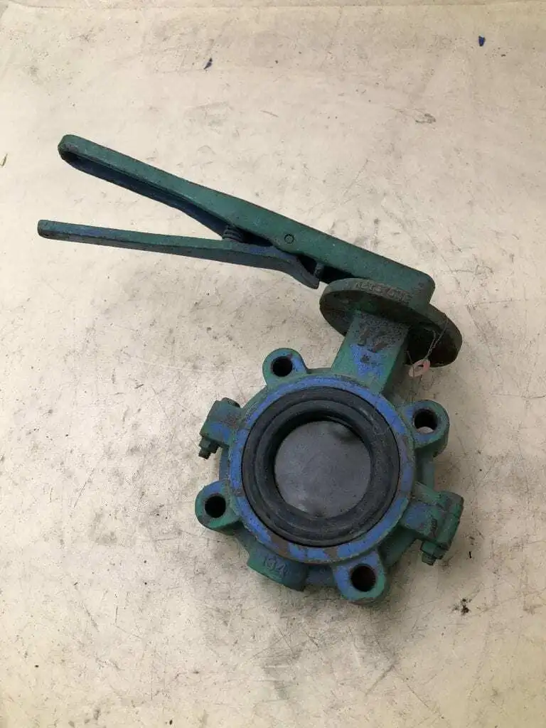 Keystone CI 2-1/2″ Manual 4 Lug Butterfly Valve w/ 304SS Disc