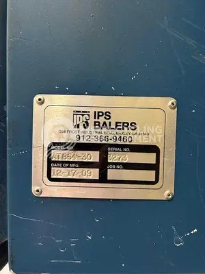 USED 2009 IPS AT864-30 WIDE MOUTH AUTO TIE HORIZONTAL BALER