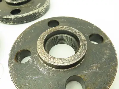 Boltex Class 300 Threaded Flange 1-1/2" NPT 4-Bolt Raised Face  LOT OF 5