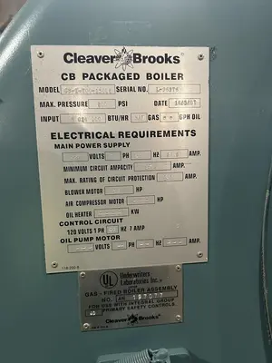 USED 1997 CLEAVER BROOKS CB-I-700-150LE