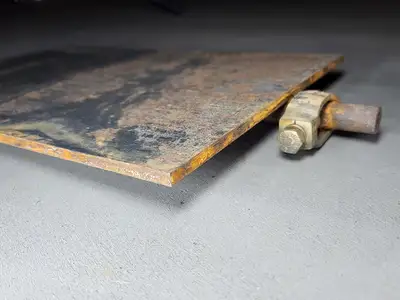 Non-Galvanized Ground Plates with 5/8" Stud 1016BTB-NG