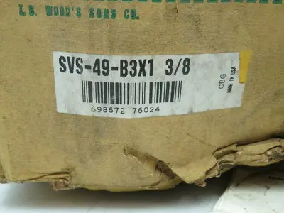 TB Woods SVS49B3 Variable Pitch/Speed B-Belt Pulley 3 Groove 1-3/8" Bore