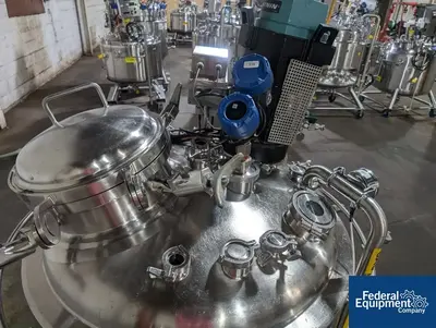 USED Precision 500 Liter Precision Stainless 316L Stainless Steel Jacketed Mixing Tank