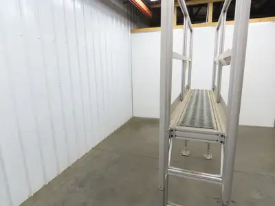 Parco Crossover Bridge Ladder Conveyor Walkover 40" Tall 47" Wide Aluminum