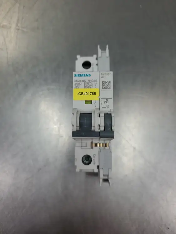 Used Siemens 5SJ4102-7HG40 Circuit Breaker w/5ST301 AS Auxiliary Switch Circuit Breakers | Palmetto Automation #1156117