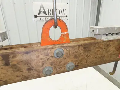 Sackett 4000Lb Forklift Battery Lifter Beam 24-42" Adj Width Hooks