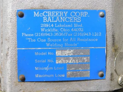 McCreery Corp. GSB75 Tool Balancer Used