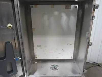 Hoffman A-30H2412SS6LP 30"x24"x12" Stainless Steel Electrical Enclosure Footed
