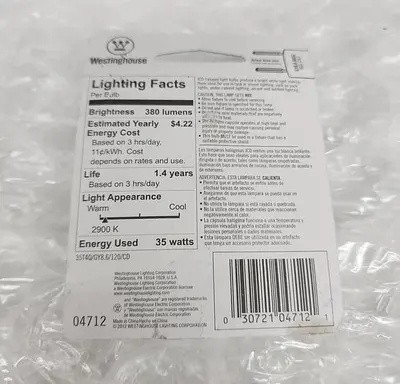 WESTINGHOUSE HALOGEN 35W