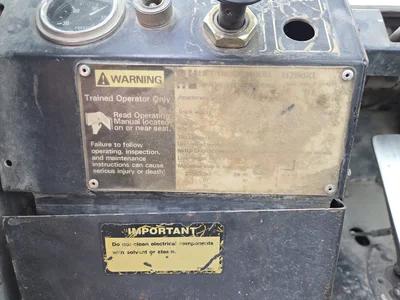 Hyster H280XL Diesel Forklift, Single Stage, Side Shift, Clamp, 14,460 Hours Indicated