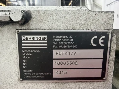 Used 2013 BEHRINGER HBP413A Horizontal Dual Column Band Saws Georgia US | The Equipment Hub #1540706