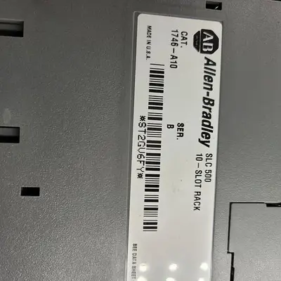 Used ALLEN BRADLEY ALLEN BRADLEY SLC 500 1746-P2 SER. C POWER SUPPLY & 10 SLOT RACK 1746-A10 PLC Chassis | ND Industrial Surplus #1221289