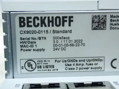 USED BECKHOFF CX90200115