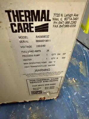 USED THERMAL CARE RA090804