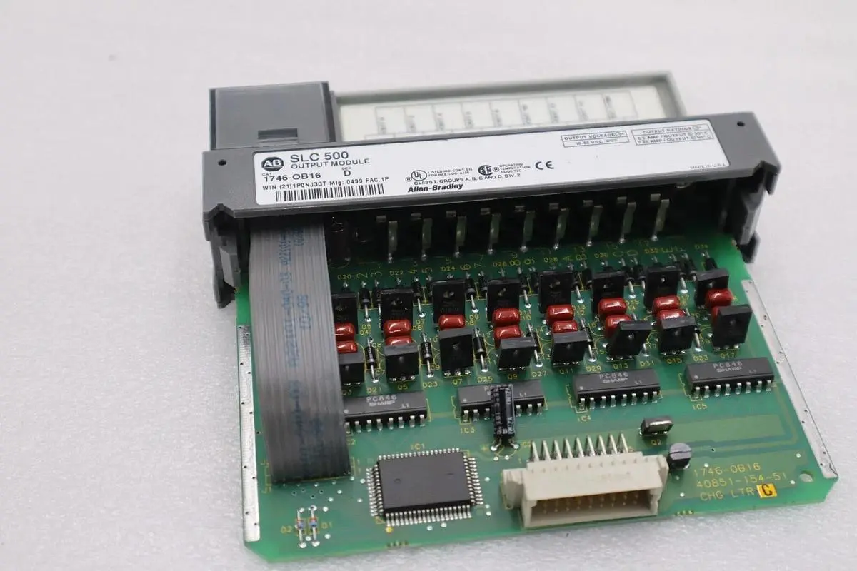 Allen Bradley 1746-OB16 Ser. D SLC 500 16-Point DC Output Module STOCK K-103-D
