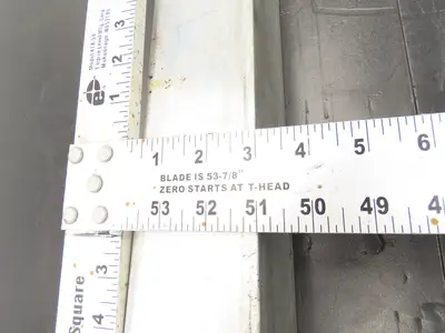 Hydro 6061-T6511 Aluminum Rectangle Bar Stock 3"x 3-1/2"x 104"L 105Lb