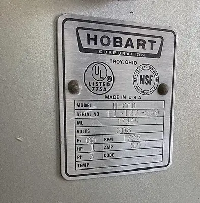 USED HOBART H 600