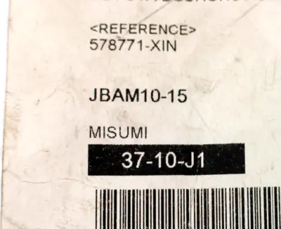 NEW MISUMI JBAM10-15