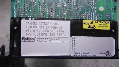 Bailey Controls NAMM02 Network 90 Analog Master Module Used