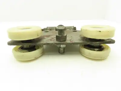 Bridge Crane Hoist Push/Load Trolley Hinged 2-7/8"W 10.75"L 3-1/8"Wheels