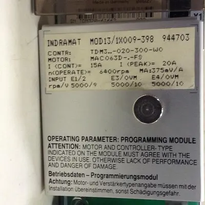USED INDRAMAT TDM 3.2-020-300-W0