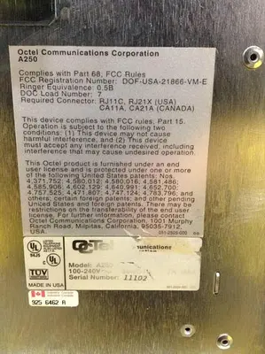 USED OCTEL A250