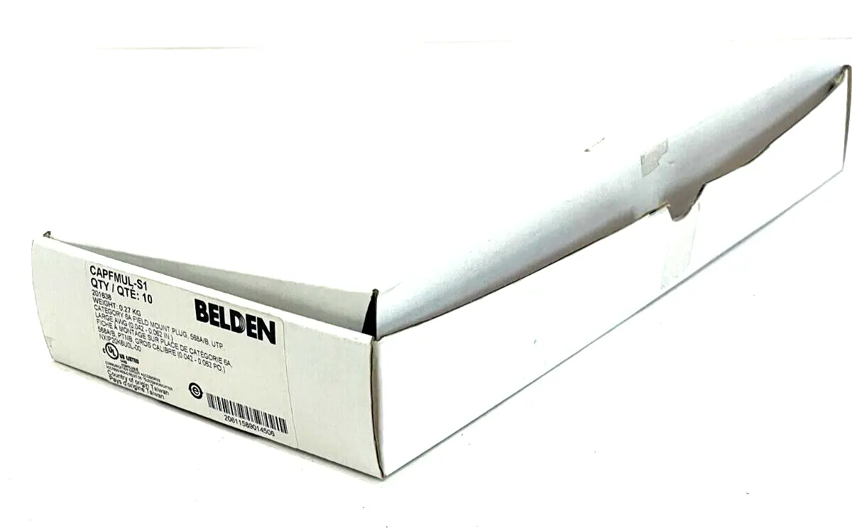 NEW BELDEN CAPFMUL-S1 CAT 6A FIELD PLUG CAPFMULS1 BOX OF 10