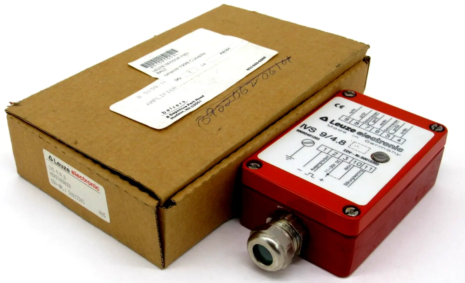 NEW LEUZE ELECTRONIC IVS 9/4.8 PHOTO ELECTRIC AMPLIFIER IVS948