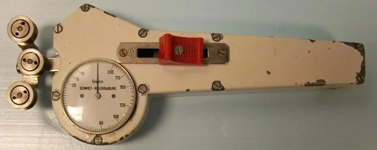 QTY. 1. SCHMIDT-WALDKRAIBURY TENSION METER 0-200 G...