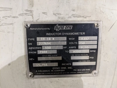 GE 500 hp Dynamometer, Installed Unit