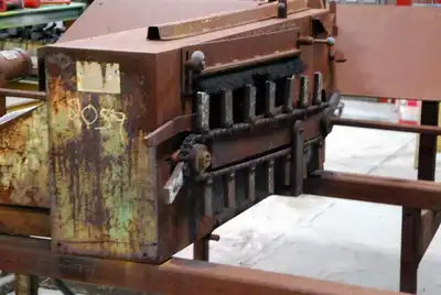 3″ OD x 120″ Max. OHIO CUSTOM MACHINERY Brush Deburring Machine