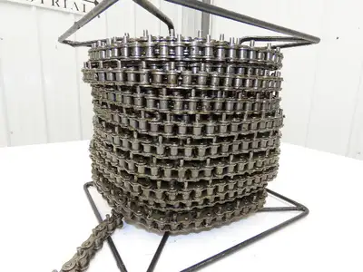 Peer 50R X100FT SP D-1 E2PIN Roller Chain #50 Riveted 100' Reel D-1 Attachment