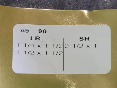 90 Degree Pipe Elbow Cover No. 9