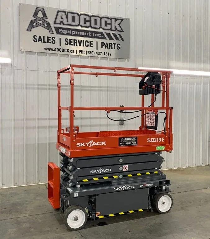 New | in-Stock 2026 SKYJACK SJ3219 E ELECTRIC SCISSOR LIFT Scissor Lifters Alberta CA | Adcock Equipment #1417643