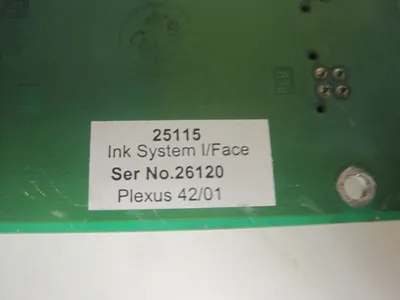 USED INK SYSTEMS 25015 INTERFACE BOARD 25015B