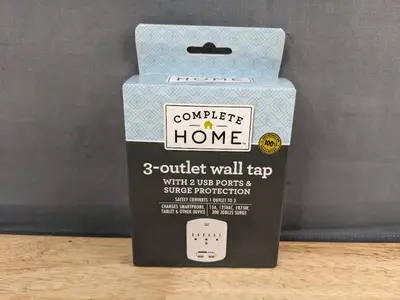 3 Complete Home 3-Outlet Wall Tap - Brand New