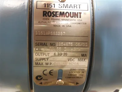 Rosemount Model 1151 Pressure Transmitter Assembly 1151AP5S22B7 New NIB