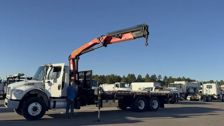 Used 2016 FREIGHTLINER M2 106 PALFINGER HYDRAULIC KNUCKLE BOOM LOADER CRANE Truck-Mounted Cranes Minnesota US | Carco Truck & Equipment #1513875