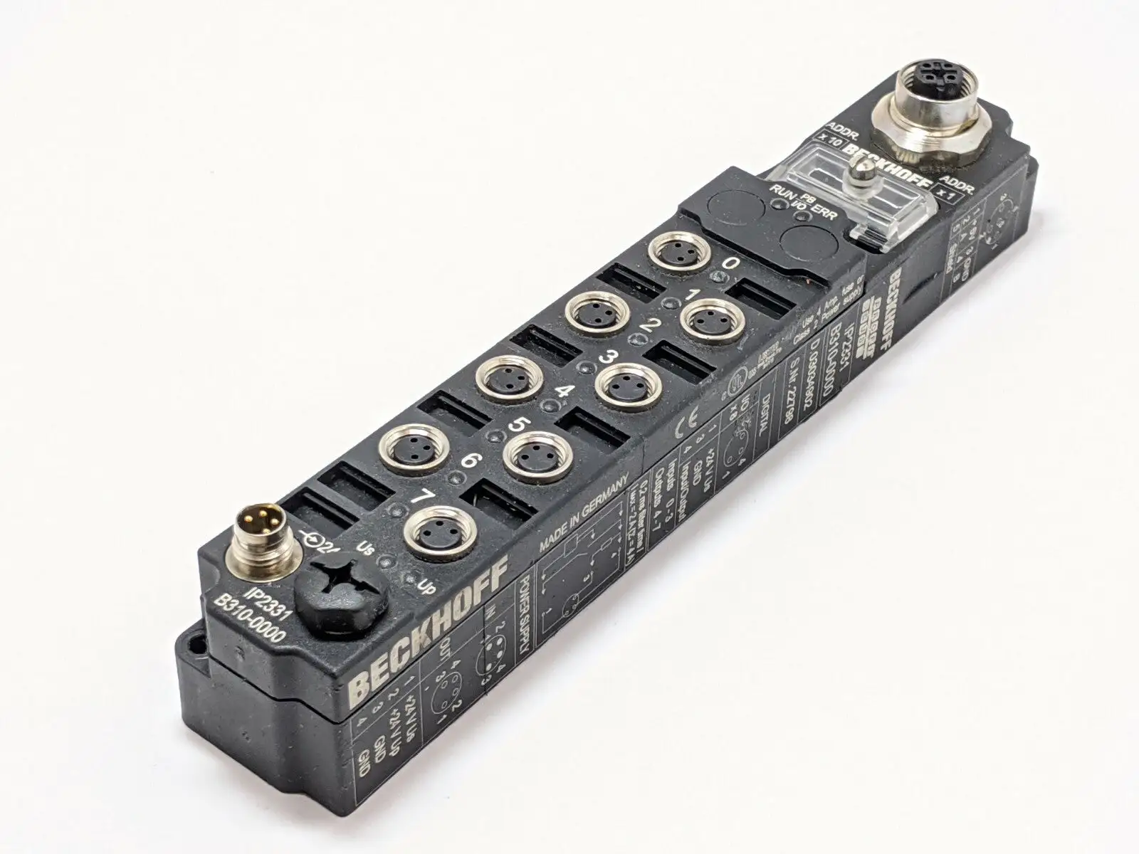 USED BECKHOFF COMPACT BOX 4 DIGITAL I/O, M8 I/O CONNECTION
