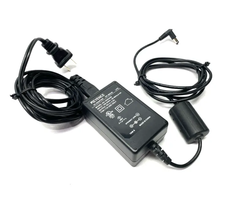 Used KEYENCE CODE READER AC ADAPTER 100-240V .4A Connector Accessories | Maverick Industrial Sales #1101228