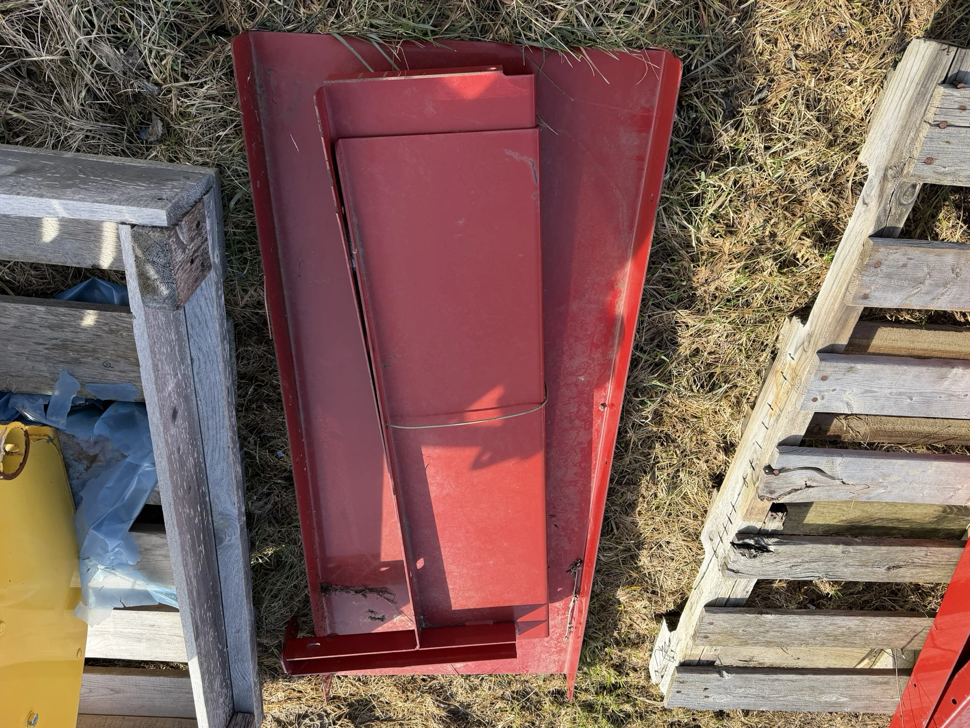 (1) 19" wide x 48" long extension panel with assorted frame components.