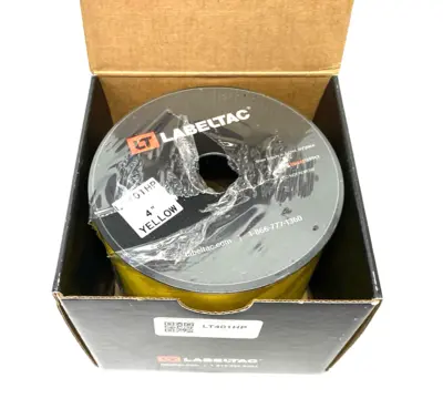 USED HP PRO MODEL HIGH PERFORMANCE 10 YEAR VINYL LABEL, YELLOW