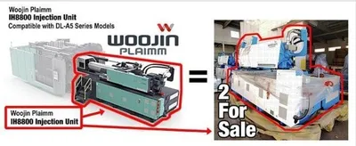 New | in-Stock WOOJIN PLAIMM IH8800 Injection Molding Machines Oregon US | Products Corporation of North America, Inc. #1284870