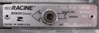 NEW RACINE PSQ-PSSF-09EQM VANE PUMP 926832 PSQPSSF09EQM