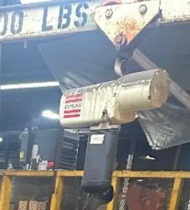 1 TON COFFING HOIST: STOCK #22474