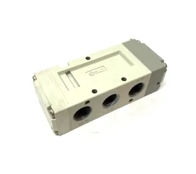 USED SMC AIR OPERATED PILOT VALVE 5-PORT 0.15~1.0MPA